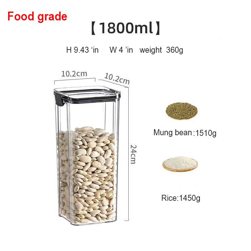 Food Storage Containers Manufacturer - New Trendy Eco Friendly Fridge Kitchen Box Stackable Pet Transparent Airtight Set