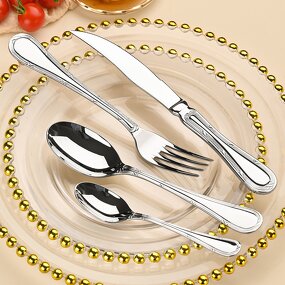 Tableware Set Manufacturer - 304 Stainless Steel High-end Western Food Knife Fork and Spoon Steak Restaurant Customized Hotel