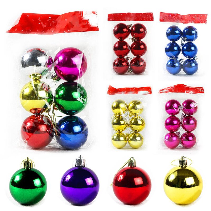 Christmas Ball Manufacturer - Wholesale Factory Price Luxury Plastic Xmas Baubles in Set Decorations Supplier & Tree Ornaments