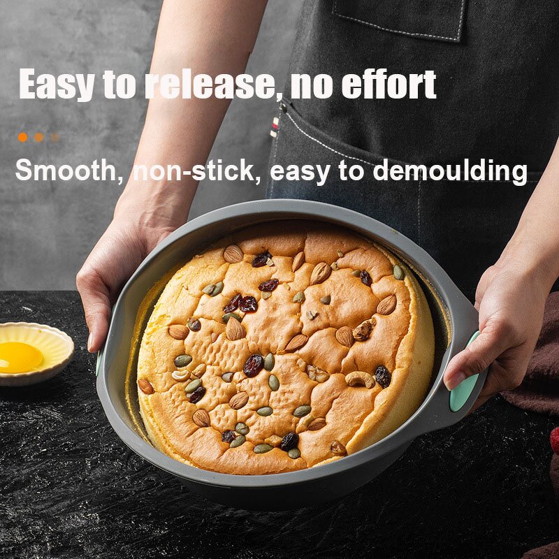 Silicone Baking Mold Manufacturer - 2024 New Design High Temperature Resistant and Non Stick Circular Flower Baked Cake