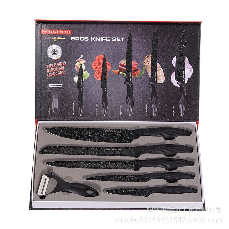 Knife Set Manufacturer - Professional Home Kitchen Chef Anti Mold of Six Pieces