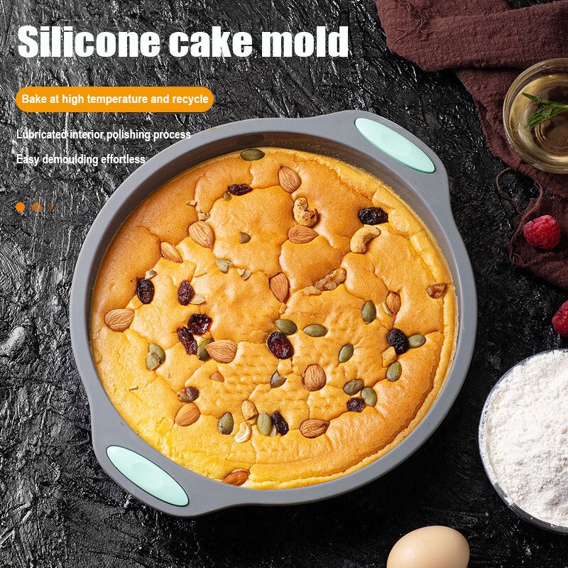 Silicone Baking Mold Manufacturer - 2024 New Design High Temperature Resistant and Non Stick Circular Flower Baked Cake