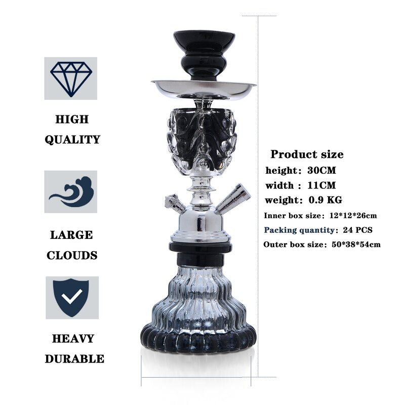 Portable Shisha Manufacturer - Arabian Mini bar Single and Double Tube Glass