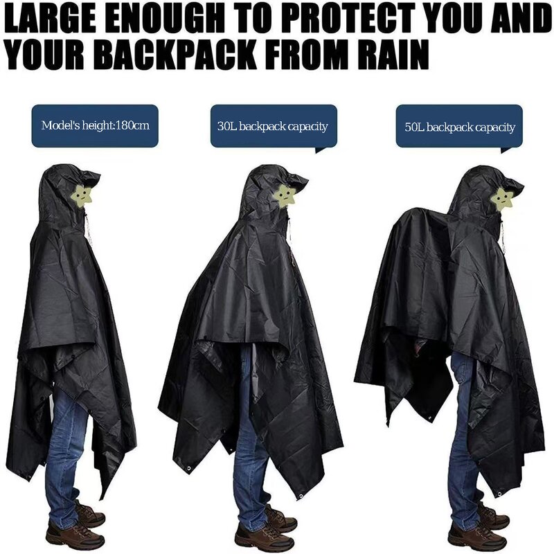 Rain Poncho Manufacturer - Hooded for Adult With Pocket Lightweight Unisex for Hiking Camping