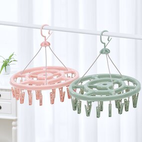 Sock Drying Rack Manufacturer - Disc Multi-functional Multi-Clip Clothes Baby Clothes Windproof Drying