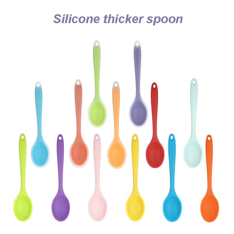 Silicone Spoon Set Manufacturer - Food Grade Heat Resistant Nonstick Soup Kitchen Tools Utensil Cooking Mixing Baking Kitchenware