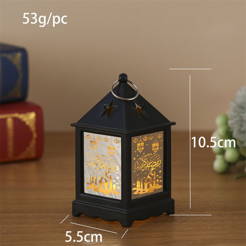 Ramadan Lantern Manufacturer - LED Light Plastic EID Mubarak Decorative Night Light Ornaments for Islamic Muslim Party Eid Decor