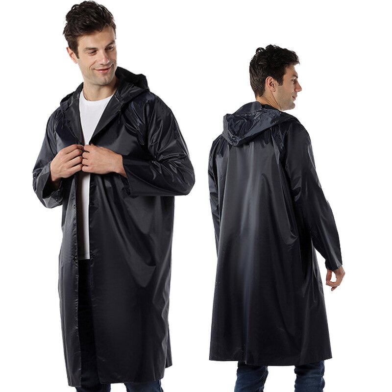 EVA Raincoat Manufacturer - BOFA Reusable Waterproof XL Size Emergency Rain Gear Jacket with Hood for Adults Boys Girls for Hiking