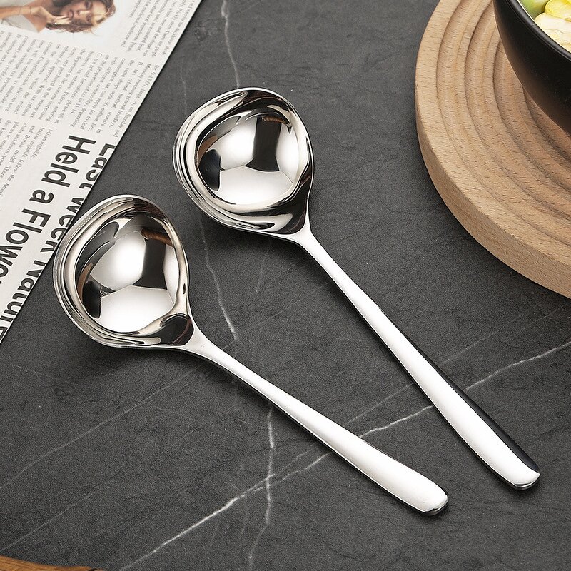 Soup Spoon Manufacturer - Stainless Steel Clip 100% Real Design 304 Serving Porridge