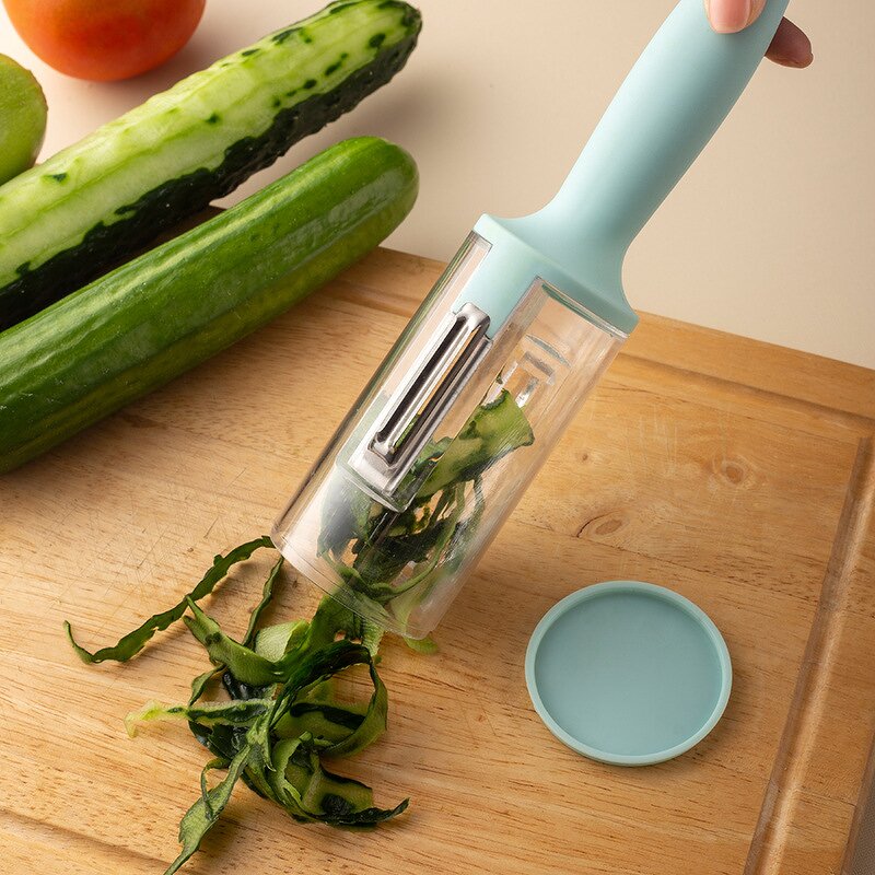 Food Peeler Manufacturer - New Product Ideas 2024 Kitchen Tools Multifunctional Potato Vegetable with Storage Box Plastic Opp
