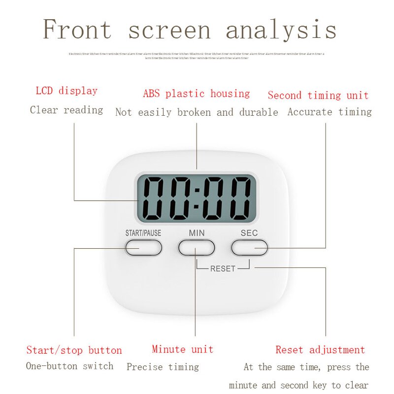 Timer Manufacturer - J&R Cheap Useful Happy Birthday Party Decoration Christmas Giveaway Gift Cooking