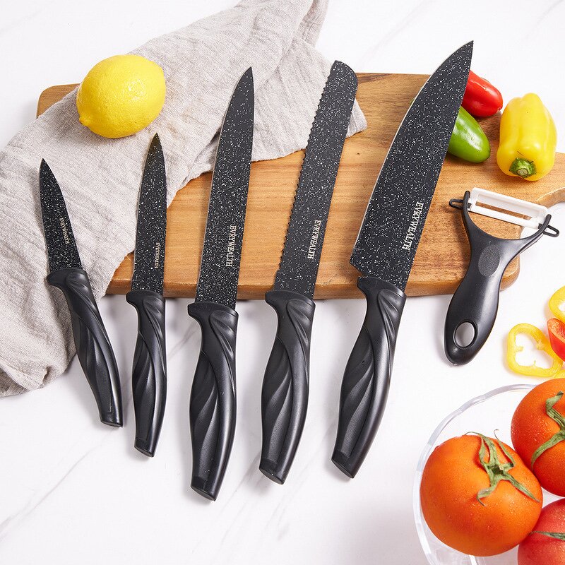 Knife Set Manufacturer - Professional Home Kitchen Chef Anti Mold of Six Pieces