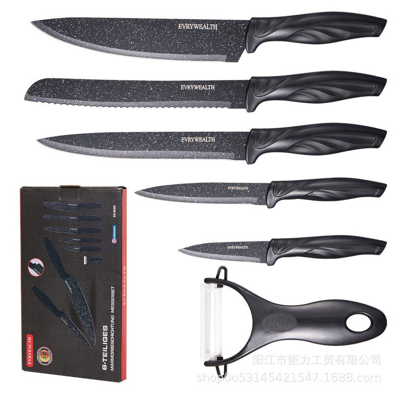 Knife Set Manufacturer - Professional Home Kitchen Chef Anti Mold of Six Pieces
