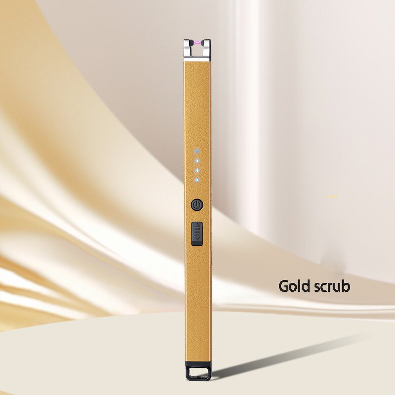 Electric Lighter Manufacturer - Wholesale Metal Customized Logo Single Arc USB Kitchen Flameless Candle