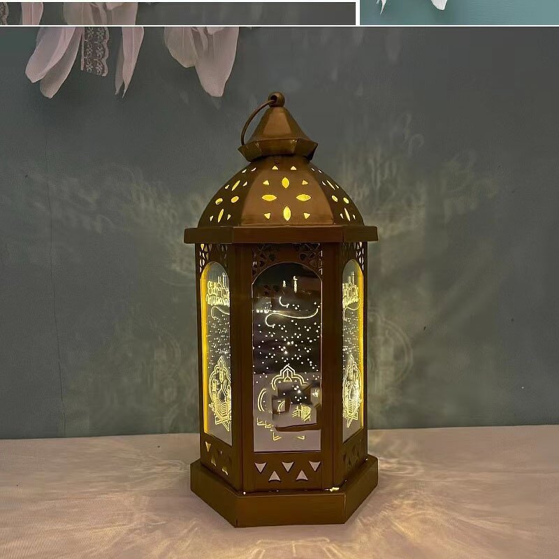 LED Iron Lantern Manufacturer - New Middle East Lent Handicraft Home Decoration Pieces