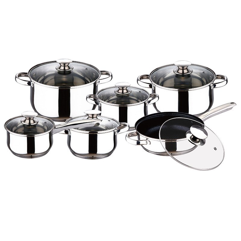 Cookware Set Manufacturer - 2024 Hex Clad Non Stick Kitchen Stainless Steel Cooking Pans With Glass Lid Food Grade Honeycomb Pot