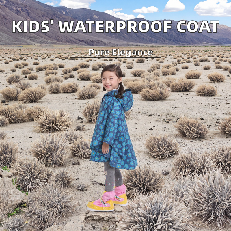 Kids Rain Poncho Manufacturer - Waterproof for Boys and Girls Printed Thin for Outdoor Activities and Camp for Kindergarten Use