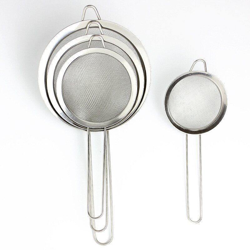 Strainer Manufacturer - Fine Mesh Stainless Steel Premium Quality Colander Sieve and Sifters for Kitchen Tea Juice