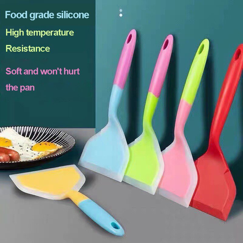 Kitchen Scraper Manufacturer - Silicone Cooking Utensils Spatula Beef Meat Egg Wide Pizza Tools Non-stick Shovel