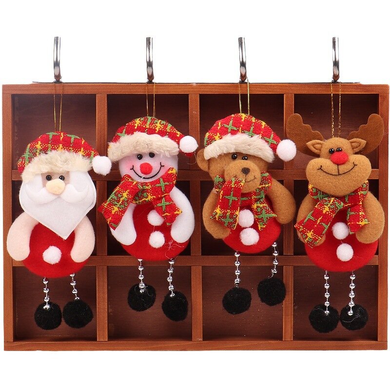 Christmas Ornaments Manufacturer - 2024 Merry Xmas Gift Santa Claus Snowman Tree Toy Doll Hang for Home New Year Decor