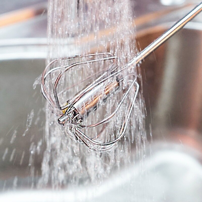 Egg Beater Manufacturer - 12Inch Stainless Steel Hand Push Rotary Whisk Blender Easy Self Stirring for Making Cream