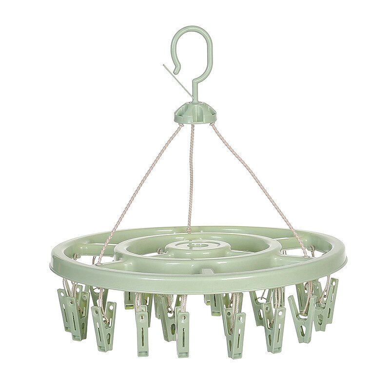 Sock Drying Rack Manufacturer - Disc Multi-functional Multi-Clip Clothes Baby Clothes Windproof Drying