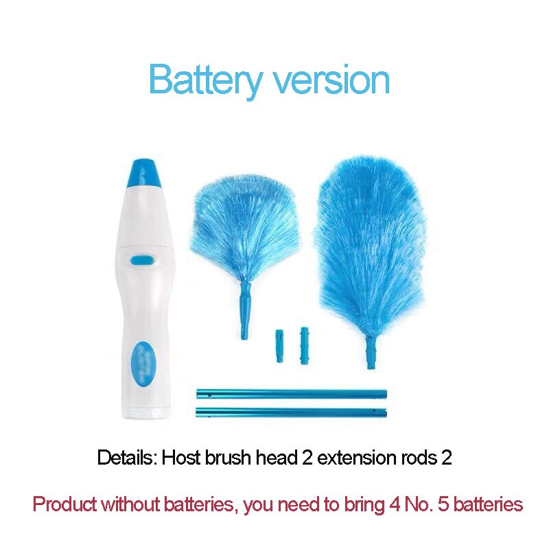 Electric Feather Duster Manufacturer - for Windows Blinds and Furniture Household Helper 360 Degree Dust Collector