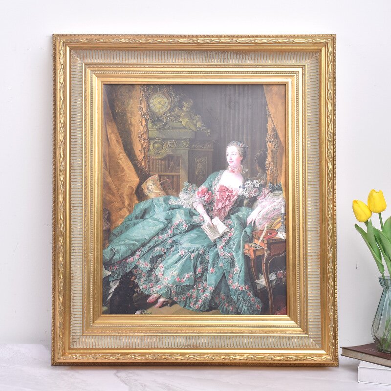 Wooden Frame Manufacturer - Customize Factory Sale Baroque Wall Decor Antique Customize Vintage Art Canvas Ornate Painting
