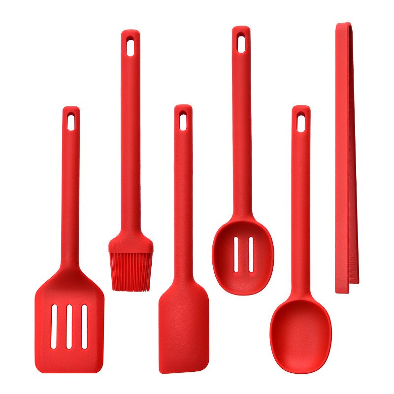 Kitchen Cooking Tools Set Manufacturer - Factory Wholesale 6PCS Non Stick Silicone Utensils