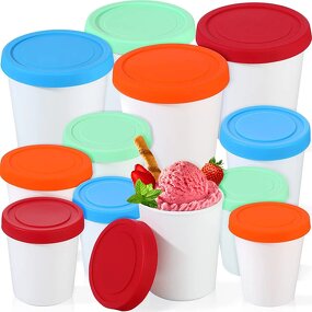 Ice Cream Container Manufacturer - Different Size Tub with Lid Plastic Cup for Home