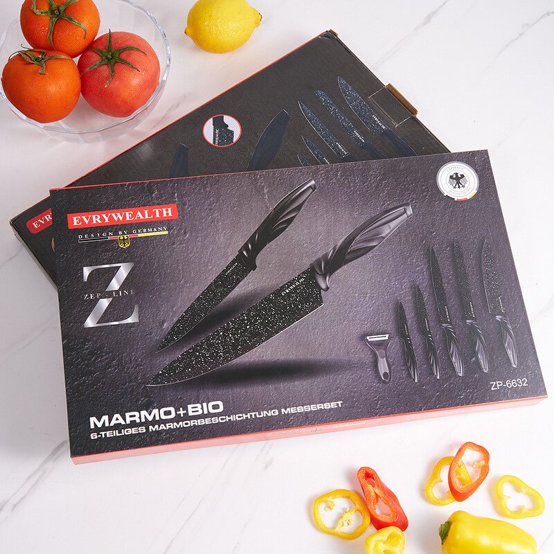 Knife Set Manufacturer - Professional Home Kitchen Chef Anti Mold of Six Pieces