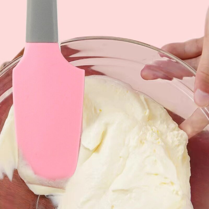 Silicone Spatula Manufacturer - Kitchen Mini Curved Small Can Baking Tools Set