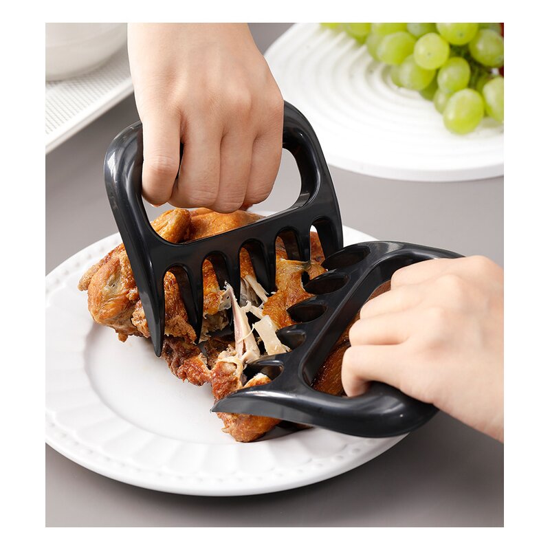 Barbecue Meat Claws Manufacturer - Hot Selling Outdoor BBQ Accessories Tool Meat Fork Shredder Strip Cutting ABS Plastic