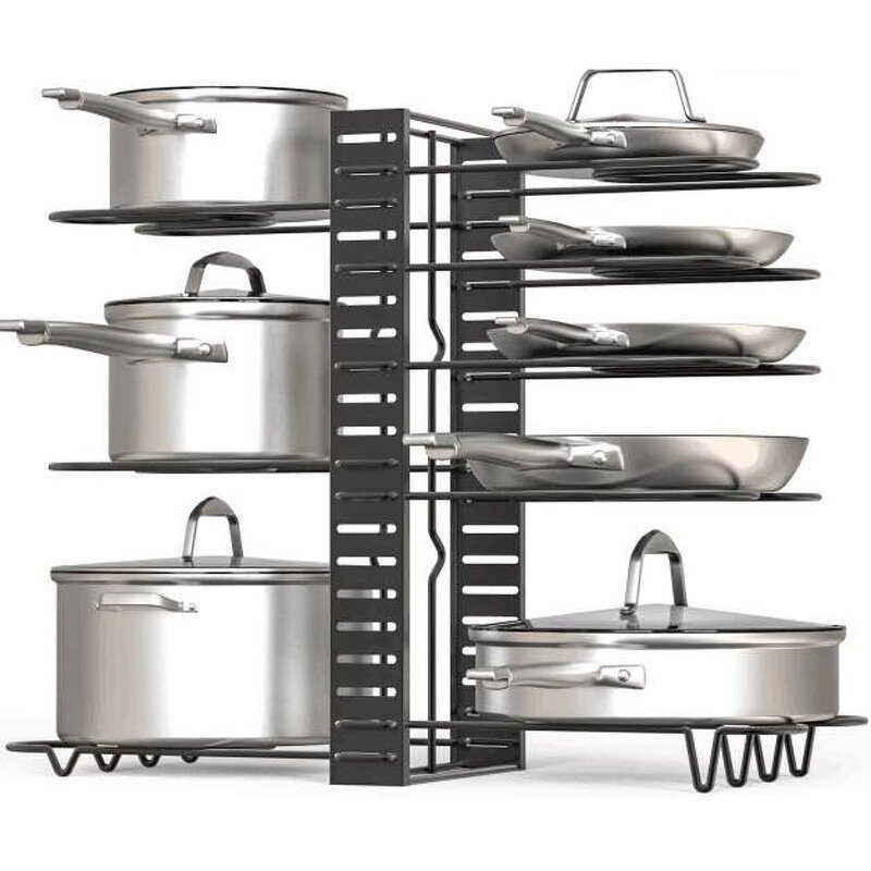Pot Lid Holder Manufacturer - Multifunctional Kitchen Cabinet Pantry Pan & Rack Organizer
