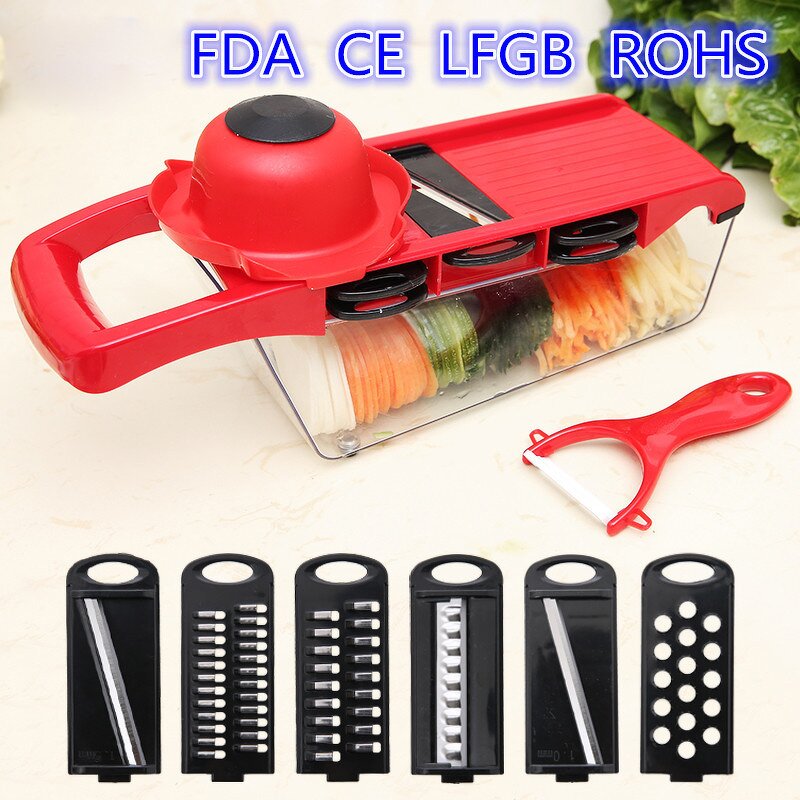 Kitchen Set Manufacturer - Top Seller 2025 Combined Slicer Vegetable Cutter Hand Garlic Press Chopper Accessories