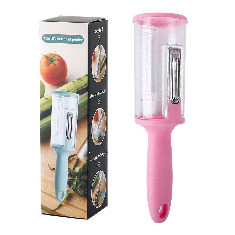 Food Peeler Manufacturer - New Product Ideas 2024 Kitchen Tools Multifunctional Potato Vegetable with Storage Box Plastic Opp