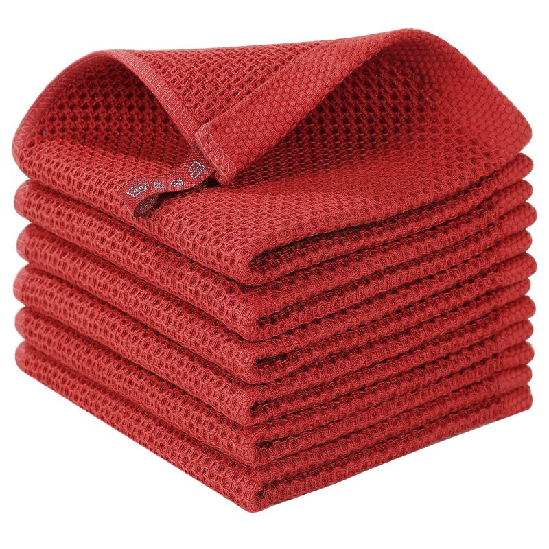 Kitchen Towel Manufacturer - Waffle Weave Custom Wholesale Sets 100% Cotton Soft Quick Drying Dish Towels