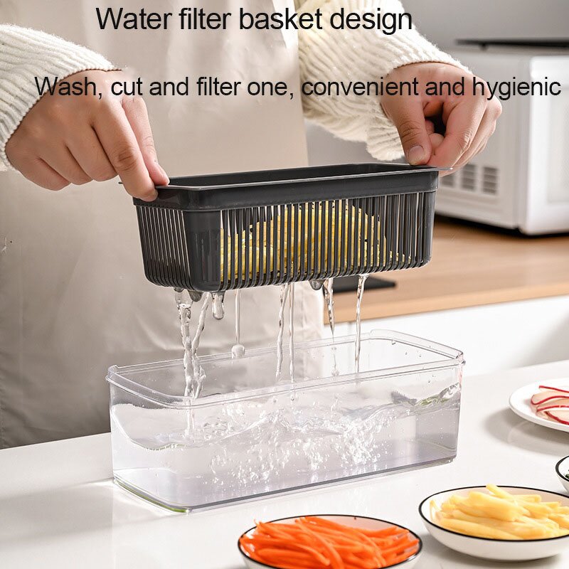 Vegetable Grater Manufacturer - Hot Onion Chopper Potato Slicer Multifunctional Veggie Chopper Food Chopper with Container