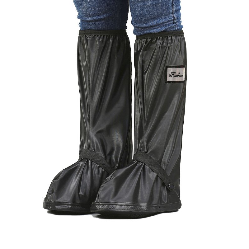 Rain Boot Cover Manufacturer - Wholesale PVC Long Antislip Outdoor Flat Slip-resistant Reusable Waterproof with Reflector