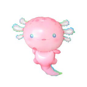 Foil Balloon Manufacturer - Axolotl Ambystoma Maculatum Globos Matte Mylar Ocean Theme Ins Kids Birthday Party Decoration