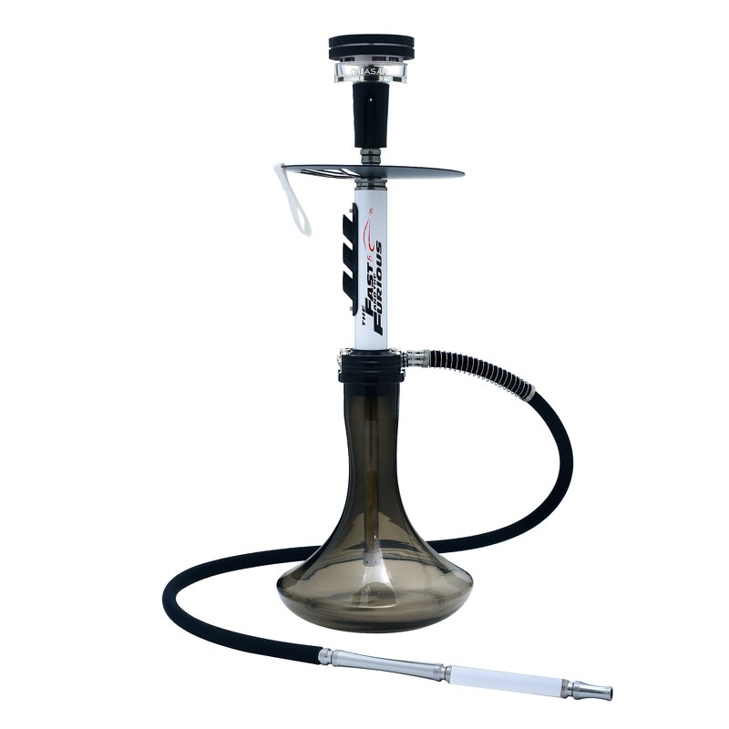 Hookah Manufacturer - Unique Design Russian Stainless Steel Single Tube Transparent Round Bottom Circuit Texture
