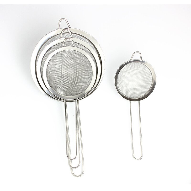 Strainer Manufacturer - Fine Mesh Stainless Steel Premium Quality Colander Sieve and Sifters for Kitchen Tea Juice