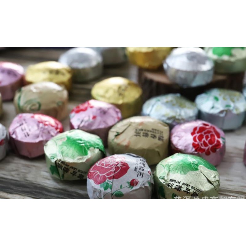 Flavored Pu-erh Tea Factory - Mix Flavor 5g Mini Cakes Penoy Lotus Rose