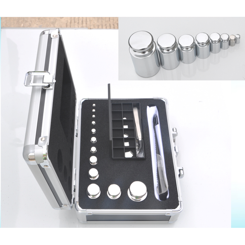 Calibration Weight Kit Manufacturer - OIML E1 E2 F1 F2 M1 1mg-100g Standard Mass Steel Weight Set with Box