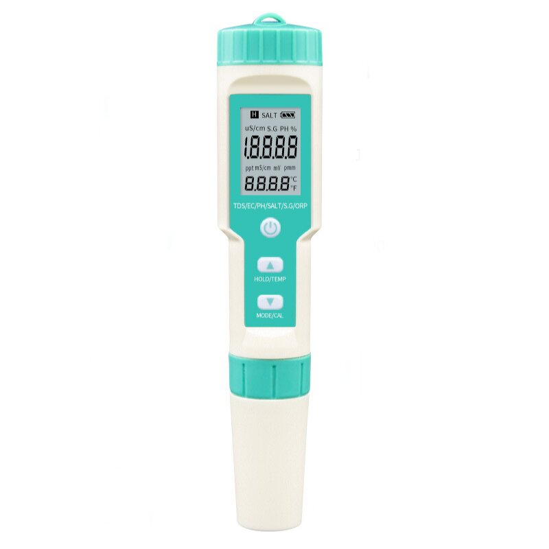 Water Quality Tester Manufacturer - High Quality 7-in-1 Pen for PH TDS TEMP EC Salinity SG ORP