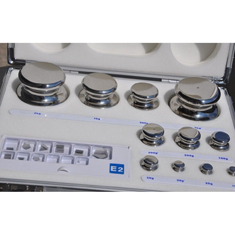 Calibration Weights Manufacturer - Class E2 1mg-2kg Lab Balance Scale Standard Set Stainless Steel test
