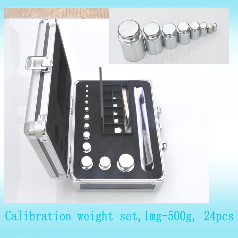 Calibration Weight Set Manufacturer - 316 Non-Magnetic Stainless Steel Includes E2 Class Laboratory 1mg-500g test Weight Set