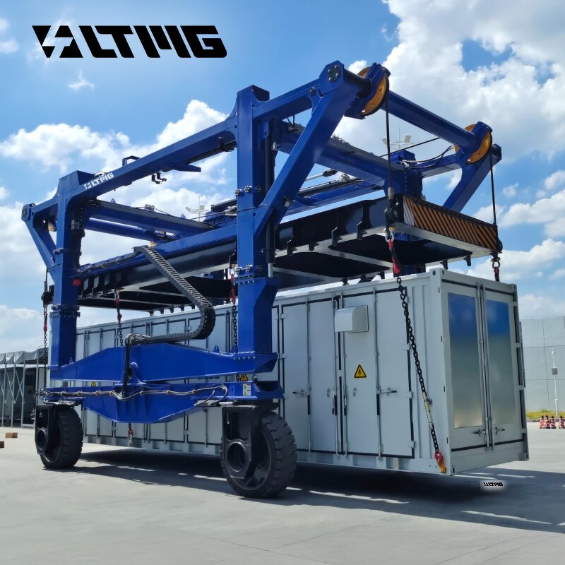 Straddle Carrier Manufacturer - Max Capacity 35Ton 60Ton 80Ton Intermodal Yard Container Stacking Heavy Duty Gantry