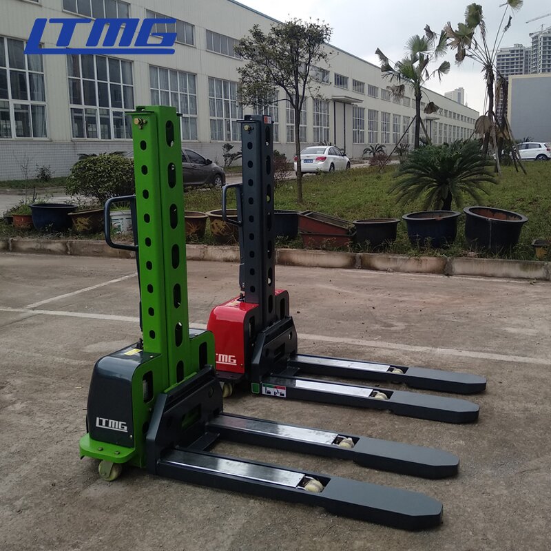 Electric Stacker Manufacturer - Lifting 500kgs 700kgs 1000kgs Self Loading Portable with 1300mm Lifting Height