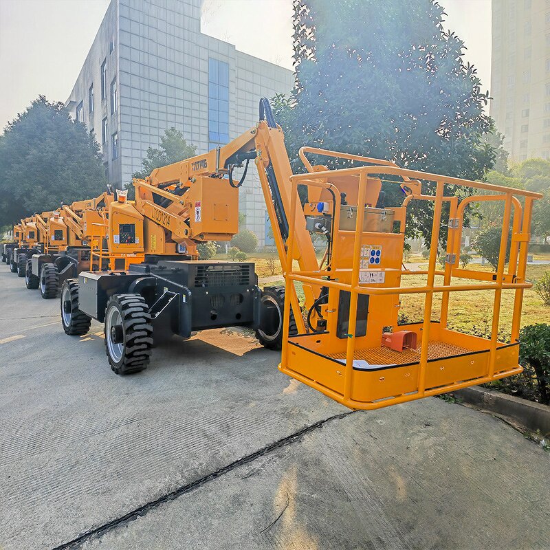 Articulated Boom Lift Manufacturer - Factory Direct 14m 18m 22m 26m Towable Self-propelled Aerial Work Platform With EPA Euro V Engine